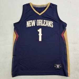New Orleans Pelicans Jersey Blue Zion Williamson #1 Fanatics NBA Youth Boys XL